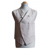 Nicolao Atelier - Gilet Anni ’30 - Lino Ecru Uomo - Gilet - Made in Italy - Luxury Exclusive Collection