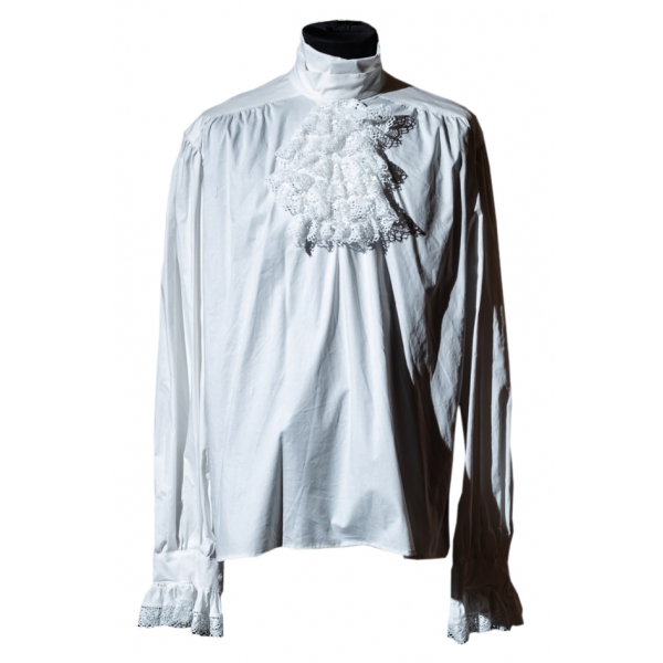 Nicolao Atelier - Camicia Taglio Storico ‘700 - Uomo - Camicia - Made in Italy - Luxury Exclusive Collection