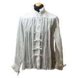 Nicolao Atelier - Cotton Gauze Historical Cut Shirt - Unisex - Shirt - Made in Italy - Luxury Exclusive Collection
