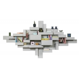 Qeeboo - Primitive Bookshelf - Grigio - Libreria Qeeboo by Studio Nucleo - Arredo - Casa