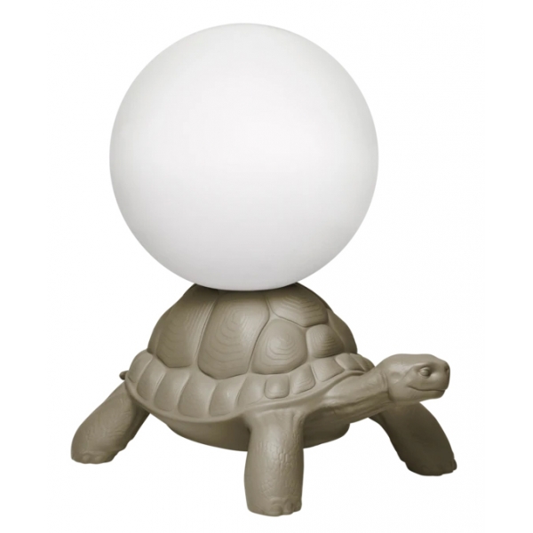 Qeeboo - Turtle Carry Lamp - Dove Grey - Qeeboo Lamp by Marcantonio - Lighting - Home