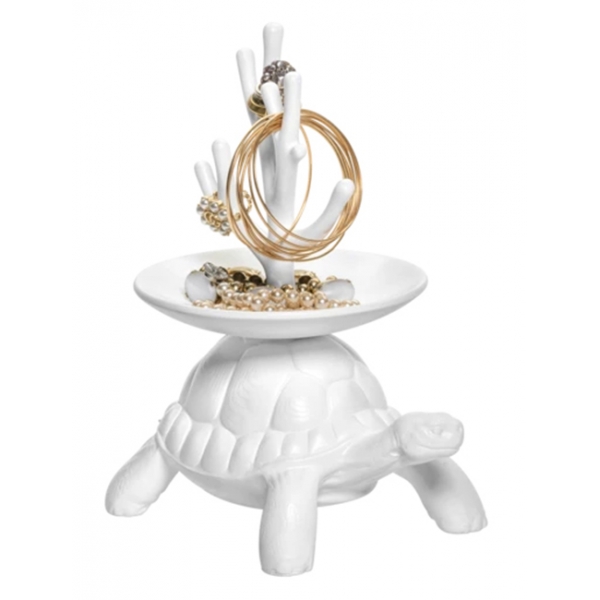 Qeeboo - Turtle Carry XS Jewelry Tree - White - Qeeboo Jewelry Tree by Marcantonio - Furnishing - Home