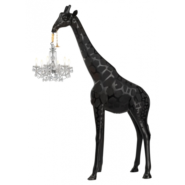 Qeeboo - Giraffe in Love M Outdoor - Black - Qeeboo Chandelier by Marcantonio - Lighting - Home