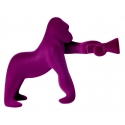 Qeeboo - Kong XS Velvet Finish - Violet - Qeeboo Free Standing Lamp by Stefano Giovannoni - Lighting - Home