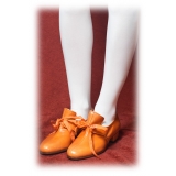 Nicolao Atelier - Shoe '700 - Man Orange Color - Shoe - Made in Italy - Luxury Exclusive Collection
