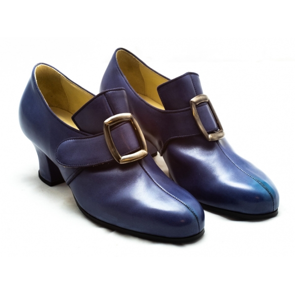 Nicolao Atelier - Calzatura ‘700 - Uomo Colore Blu - Calzatura - Made in Italy - Luxury Exclusive Collection