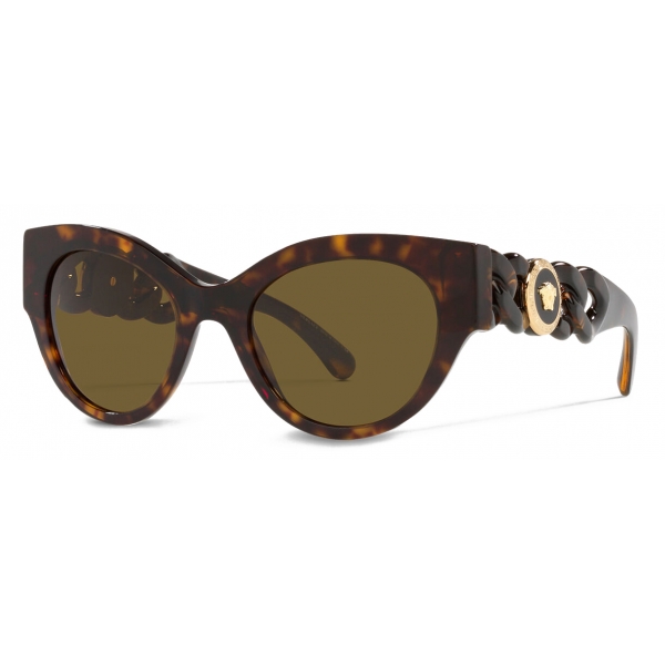 Versace - Sunglasses Medusa Chain - Havana - Sunglasses - Versace Eyewear