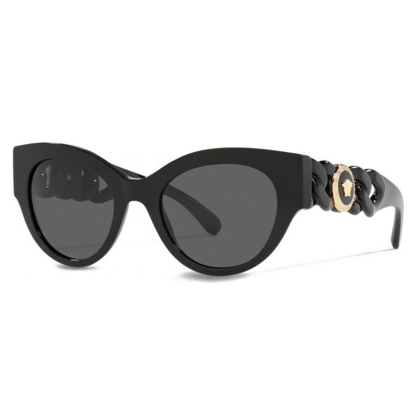 Versace - Occhiale da Sole Medusa Chain - Nero - Occhiali da Sole - Versace Eyewear