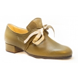 Nicolao Atelier - Shoe '700 - Man Olive Green Color - Shoe - Made in Italy - Luxury Exclusive Collection