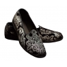 Nicolao Atelier - Pantofola Furlana Venezia Velluto di Seta - Argento - Calzatura - Made in Italy - Luxury Exclusive Collection