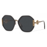 Versace - Occhiale da Sole Polis Additional Fit - Nero - Occhiali da Sole - Versace Eyewear