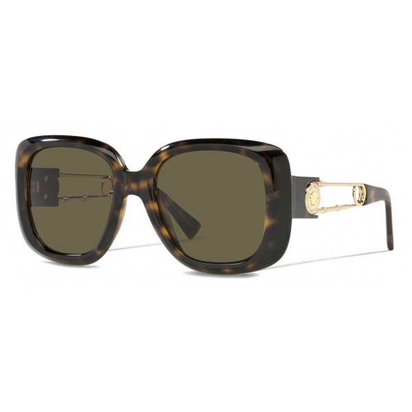 Versace - Sunglasses Safety Pin - Havana - Sunglasses - Versace Eyewear