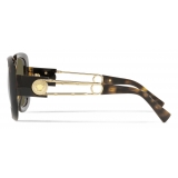 Versace - Occhiale da Sole Safety Pin - Havana - Occhiali da Sole - Versace Eyewear