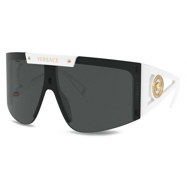 Versace - Sunglasses Shield Medusa Icon - White - Sunglasses - Versace Eyewear