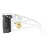 Versace - Occhiale da Sole Shield Medusa Icon - Bianco - Occhiali da Sole - Versace Eyewear