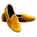 Nicolao Atelier - Furlana Venezia Silk Velvet Slipper - Gold - Shoe - Made in Italy - Luxury Exclusive Collection