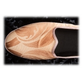 Nicolao Atelier - Pantofola Furlana in Damasco - Color Albicocca Donna - Calzatura - Made in Italy - Luxury Exclusive Collection