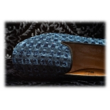 Nicolao Atelier - Velvet Slipper Sock - Light Blue Woman - Shoe - Made in Italy - Luxury Exclusive Collection