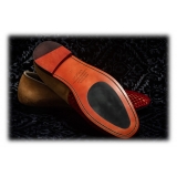 Nicolao Atelier - Calzatura a Pantofola in Velluto - Rosso Uomo - Calzatura - Made in Italy - Luxury Exclusive Collection