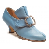 Nicolao Atelier - Shoe '700 - Woman Light Blue Color - Shoe - Made in Italy - Luxury Exclusive Collection