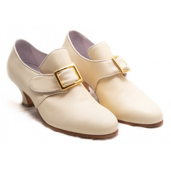 Nicolao Atelier - Calzatura ‘700 - Donna Colore Beige - Calzatura - Made in Italy - Luxury Exclusive Collection