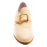 Nicolao Atelier - Shoe '700 - Woman Beige Color - Shoe - Made in Italy - Luxury Exclusive Collection