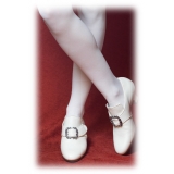 Nicolao Atelier - Shoe '700 - Woman Pearl Color - Shoe - Made in Italy - Luxury Exclusive Collection