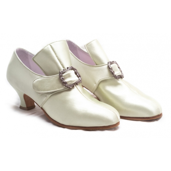 Nicolao Atelier - Shoe '700 - Woman Pearl Color (Kidskin) - Shoe - Made in Italy - Luxury Exclusive Collection