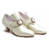 Nicolao Atelier - Calzatura ‘700 - Donna Colore Perla (Capretto) - Calzatura - Made in Italy - Luxury Exclusive Collection