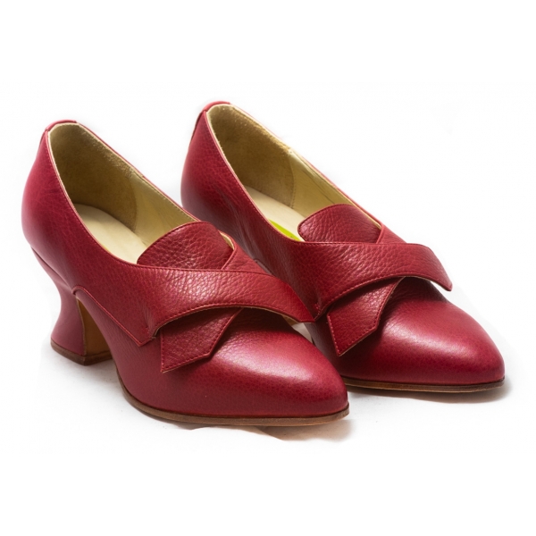 Nicolao Atelier - Shoe '700 - Woman Red Color (Calf) - Shoe - Made in Italy - Luxury Exclusive Collection