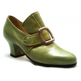 Nicolao Atelier - Calzatura ‘700 - Donna Colore Verde - Calzatura - Made in Italy - Luxury Exclusive Collection