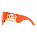 Versace - Occhiale da Sole Greca Rock Icons - Arancione - Occhiali da Sole - Versace Eyewear