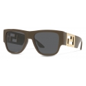 Versace - Occhiale da Sole Greca Rock Icons - Cachi - Occhiali da Sole - Versace Eyewear