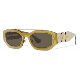 Versace - Occhiale da Sole Medusa Biggie - Marrone - Occhiali da Sole - Versace Eyewear