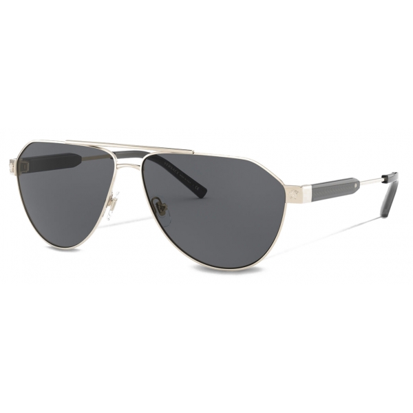 Versace - Sunglasses Pilot Acanthus - Grey - Sunglasses - Versace ...