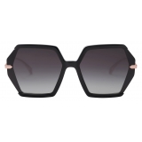 Bulgari - Serpenti - True Colors Hexagonal Acetate Sunglasses - Black Pink - Serpenti Collection - Sunglasses - Bulgari Eyewear