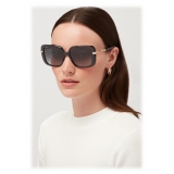 Bulgari - Serpenti - Viper Square Acetate Sunglasses - Black Gold - Serpenti Collection - Sunglasses - Bulgari Eyewear