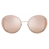 Bulgari - B.Zero1 Round Metal Sunglasses - Rose Gold - B.Zero1 Collection - Sunglasses - Bulgari Eyewear