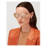 Bulgari - Occhiali da Sole B.Zero1 con Montatura Rotondi in Metallo - Oro Rosa - Occhiali da Sole - Bulgari Eyewear