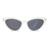 Stella McCartney - Cat-Eye Sunglasses - Shiny Cream - Sunglasses - Stella McCartney Eyewear
