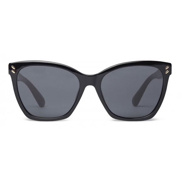 Stella McCartney - Square Sunglasses - Shiny Black - Sunglasses - Stella McCartney Eyewear