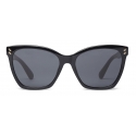 Stella McCartney - Square Sunglasses - Shiny Black - Sunglasses - Stella McCartney Eyewear