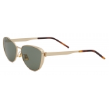 Yves Saint Laurent - SL M90 Sunglasses - Light Gold - Sunglasses - Saint Laurent Eyewear