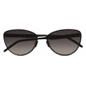 Yves Saint Laurent - SL M90 Sunglasses - Bright Black - Sunglasses - Saint Laurent Eyewear