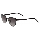 Yves Saint Laurent - SL M90 Sunglasses - Bright Black - Sunglasses - Saint Laurent Eyewear