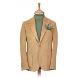 Fefè Napoli - Lagaga 'Camel Velvet Jacket - Jackets - Handmade in Italy - Luxury Exclusive Collection
