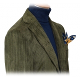 Fefè Napoli - Green Velvet Larocciatore Jacket - Jackets - Handmade in Italy - Luxury Exclusive Collection