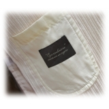 Fefè Napoli - Larocciatore White Velvet Jacket - Jackets - Handmade in Italy - Luxury Exclusive Collection