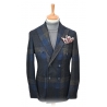 Fefè Napoli - Lacourmayer Blue Checked Jacket - Jackets - Handmade in Italy - Luxury Exclusive Collection