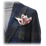 Fefè Napoli - Lacourmayer Blue Checked Jacket - Jackets - Handmade in Italy - Luxury Exclusive Collection